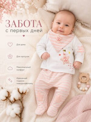 Комплект для новорождённых 3 в 1